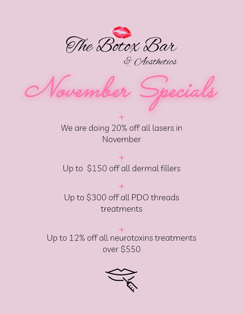 November Special offers | The Botox Bar and Aesthetics at Dallas & Sherman, TX